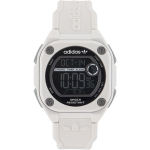 Adidas Originals City Tech Two AOST23062 Horloge - Resin - Wit - Ø 45 mm