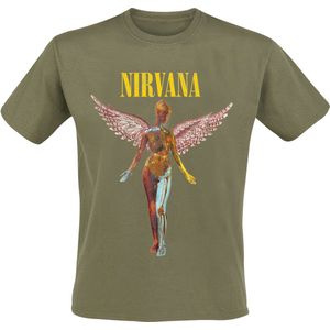 Nirvana Angel Heren T-shirt - groen - M