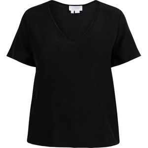 usha - Blusenshirt - Semitransparant - V-Ausschnitt