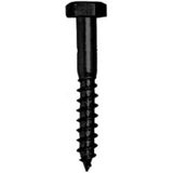 Wovar - Houtdraadbout - Zwart - M8 - 1 Stuk