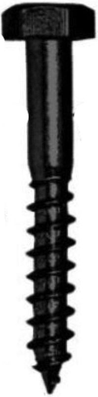 Wovar - Houtdraadbout - Zwart - M8 - 1 Stuk