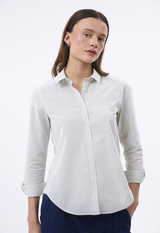 Felix Hardy - Overhemd - Gemêleerd Licht Groen - Dames