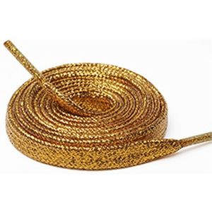 Veters goud - 110cm - Glitter veters - Veters plat - Veter - Schoenveters