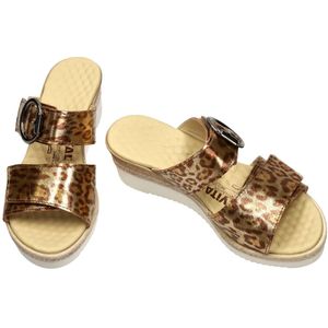 Vital -Dames - goud - slippers & muiltjes - maat 40