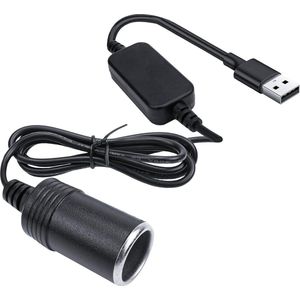 USB naar sigarettenaansteker 12v adapter - Mannelijk naar vrouwelijk stopcontactconverter voor autorecorder - Auto-omgevingslicht DVR GPS - Hoogwaardige kwaliteit .