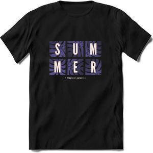 Summer Paradise | TSK Studio Zomer Kleding  T-Shirt | Paars | Heren / Dames | Perfect Strand Shirt Verjaardag Cadeau Maat M