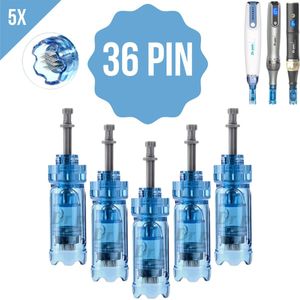 Dermapen naalden - 36 pin - Voor Dr.Pen M8S, A8S en A9 - Microneedling cartidges - Vervangende naaldkoppen - Opzetstuk dermapen - Anti-aging - Huidverzorging - ENKEL GESCHIKT VOOR DR.PEN M8S, A8S en A9 - 5 stuks + Sprayflesje 50 ml per bestelling