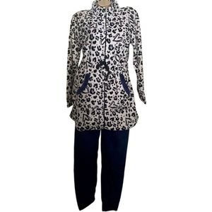 Dames Huispak - Donkerblauw - Fleece - Model 5434