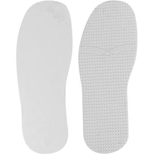 Stick On Lederen Schoenen Anti-slip Slijtvaste Schoenen Zool Verhoogde Korrel Rubberen Schoenenzool (Wit) - DIY