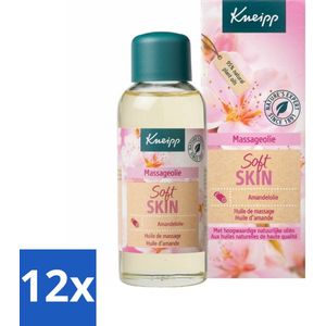 12 x Kneipp - Massageolie - Soft Skin - Amandelbloesem - Voor zachte & soepele huid - 100 ml - Massageolie - Zachte Huid - Soepele Huid - Natuurlijke Oliën - Amandelbloesem