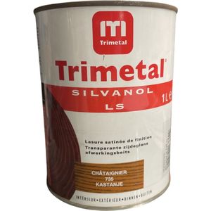 Trimetal Silvanol LS - Zijdeglans transparant 1 pot systeem beits - 1 L - 735 Kastanje