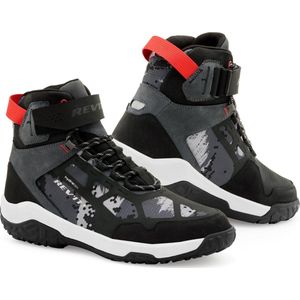 REV'IT! Shoes Descent H2O Black Red 46 - Maat - Laars