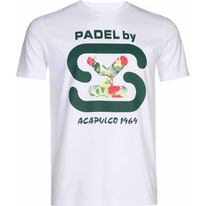 PADELbySY - ACAPULCO 1969 - T-SHIRT MEN'S - WHITE - SIZE XXL