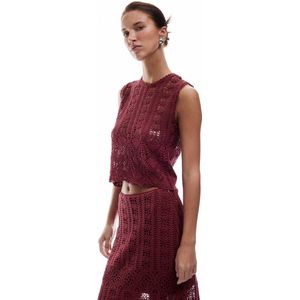 Ronde kraag Mouwloos Tanktop