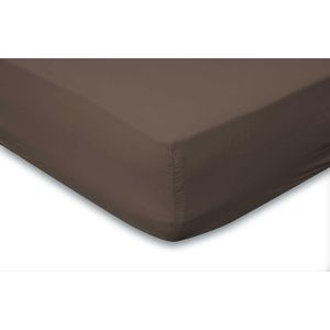 Hoeslaken - Taupe - Katoen - 180x220 - 35cm Hoekhoogte