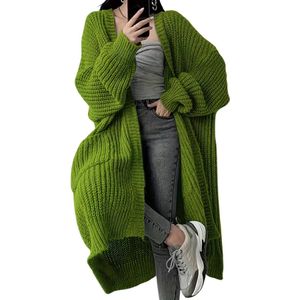Livano Cardigan Dames - Vest - Knopen - Warm - Gebreid Vest - Groen - S