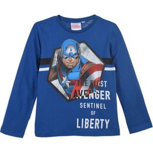 Marvel Avengers- longsleeve shirt Avengers - Captain America - jongens - maat 104