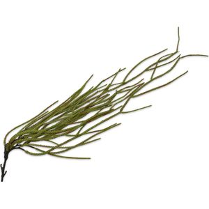 Silk-ka Kunstplant voor Binnen (hang) Vetplant-Gras Groen-Rood 83 cm