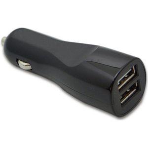 Scanpart USB auto oplader voor sigarettenaansteker - Met 2 USB poorten - USB A - 12W - 4.8A - Inclusief LED indicator