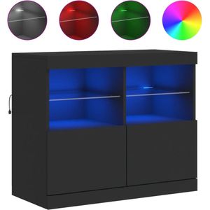 vidaXL-Dressoir-met-LED-verlichting-81x37x67-cm-zwart