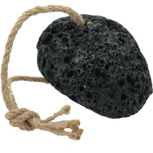 Puimsteen - zwart (plasticvrij verpakt) - voor natuurlijk verwijderen van eelt