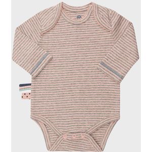 Babyrompertje met lange mouwen OrganicEra biologische baby rompertje met lange mouwen, gestreept