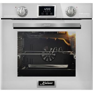 Kaiser Inbouwoven EH 6326 W, met 1-voudige telescoopgeleider, elektrische oven, autonoom, 79L, inbouwoven, 10 functies