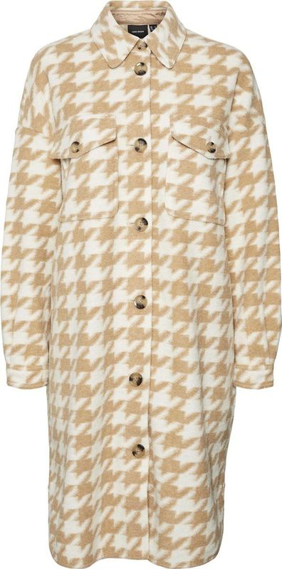 VERO MODA VMCHRISSIE LONG CHECK SHIRT GA Dames Jas - Maat XL