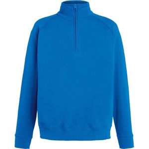 Fruit Of The Loom Heren lichtgewicht sweatshirt met ritssluiting (Royaal Blauw)