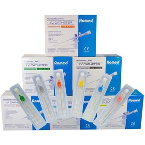 PIERCING NAALD 14G 2.0 x 45 | - Romed I.V. Catheter 50 stuks | Katheters met bijspuitpunt | Steriel | Made in Holland | 14G 2.0 x 45 |