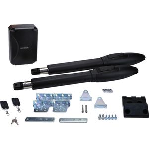 Profitech SW300DC | Poortopener | Hekopener | 3m per vleugel | Incl 2 handzenders, kabels, beugels en NL handleiding |