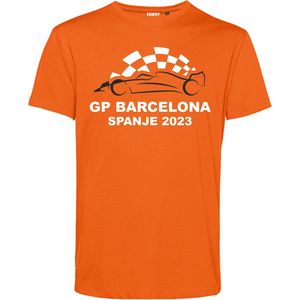 T-shirt GP Barcelona 2023 | Formule 1 fan | Max Verstappen / Red Bull racing supporter | Oranje | maat 4XL