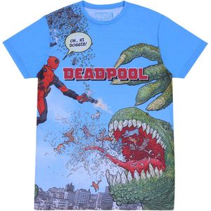 Blauw Deadpool MARVEL T-shirt