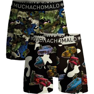 Muchachomalo Jongens Boxershort - 2 Pack - Maat 158/164 - Jongens Onderbroeken