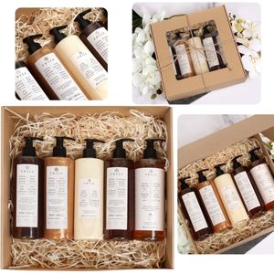 PRIJA Set cosmetica: vloeibare zeep, badschuim, haarshampoo, hydraterende crème, douchegel 5x380ml