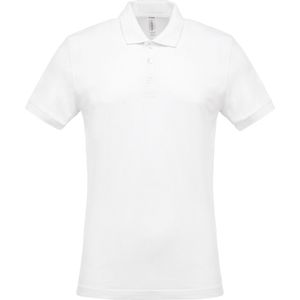 Kariban Piqué-herenpolo korte mouwen K254 - White - 4XL