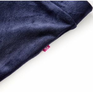 vidaXL - Kinderbroek - Donkerblauw - Ribfluwelen Broek met Wijde Pijpen