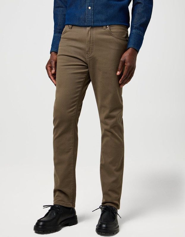 Wrangler - Larston - Heren Jeans - Tarmac - Slim Tapered Fit