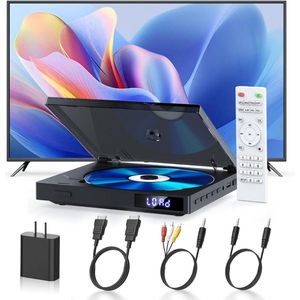 Draagbare DVD Speler - Slim DVD Speler - HDMI Input - Voor Laptop