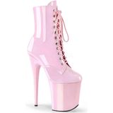 Pleaser - FLAMINGO-1020 - Plateau Laarzen - Roze - Paaldans schoenen