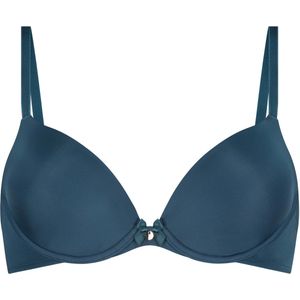 Hunkemöller Dames Lingerie Voorgevormde beugel bh Plunge - Blauw - maat A70
