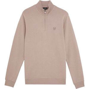 Lyle & Scott - Quarter Zip Sweatshirt - Beige - Heren