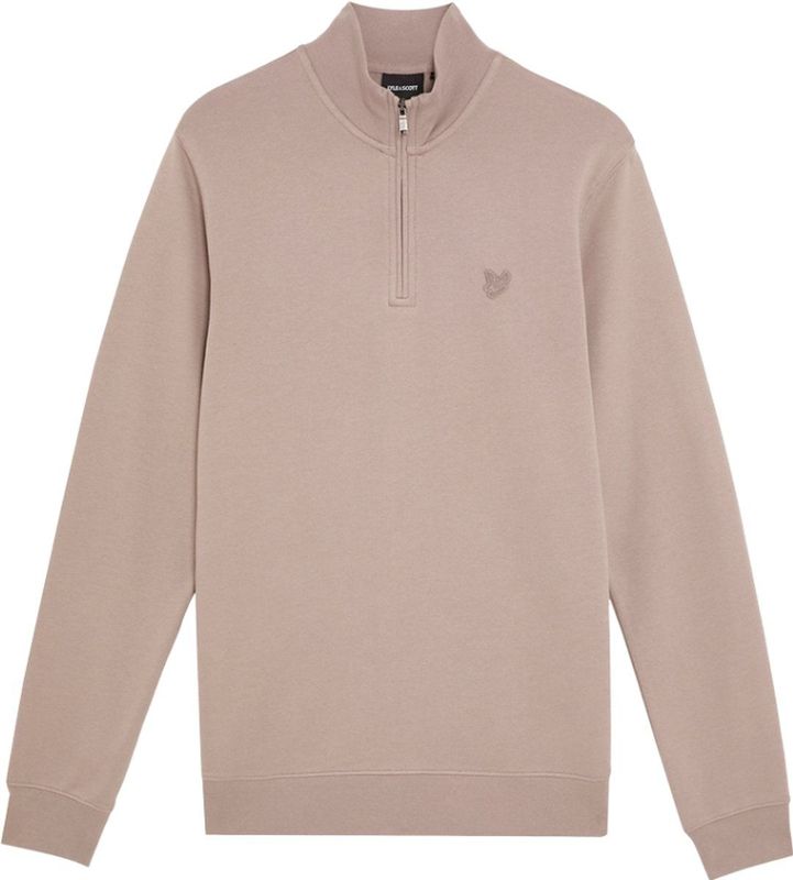 Lyle & Scott - Quarter Zip Sweatshirt - Beige - Heren