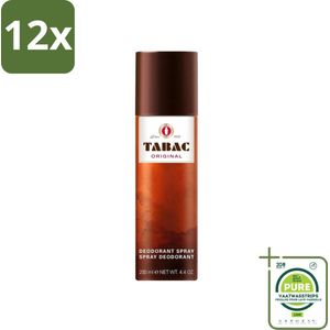 Tabac Original - Deodorant Spray - Anti-transpirant - 200 ml - Voordeelverpakking - 12 stuks - Deodorant - Anti-transpirant