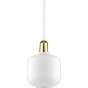 Normann Copenhagen - Amp Lamp Small (S) White Brass EU - Wit/Messing - E14