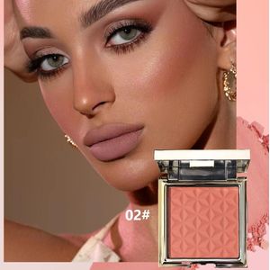 blush Gold box reliëf blush nude make-up oranje blijvende roze rouge make-up plaat make-up poeder