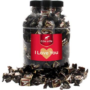 Côte d'Or Chokotoff chocolade ""I Love You"" - pure chocolade met toffee - 1600g