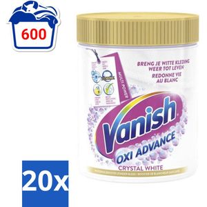 Vanish Oxi Advance - Kristalwit - Vlekkenverwijderaar Poeder - Witte Was - 840 Gram - Bulkverpakking - 20 stuks