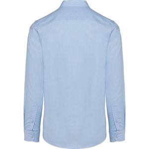 Overhemd Heren XL Kariban Lange mouw Oxford Blue 70% Katoen, 30% Polyester