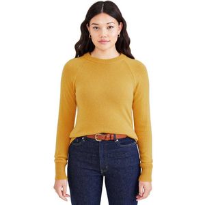 Dockers Crewneck Trui Geel L Vrouw